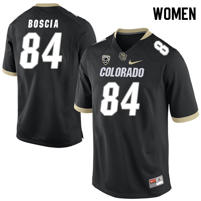 Women #84 Cole Boscia Colorado Buffaloes College Football Jerseys Stitched Sale-Black